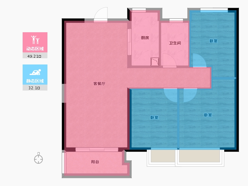 湖北省-武汉市-中建铂公馆-73.22-户型库-动静分区