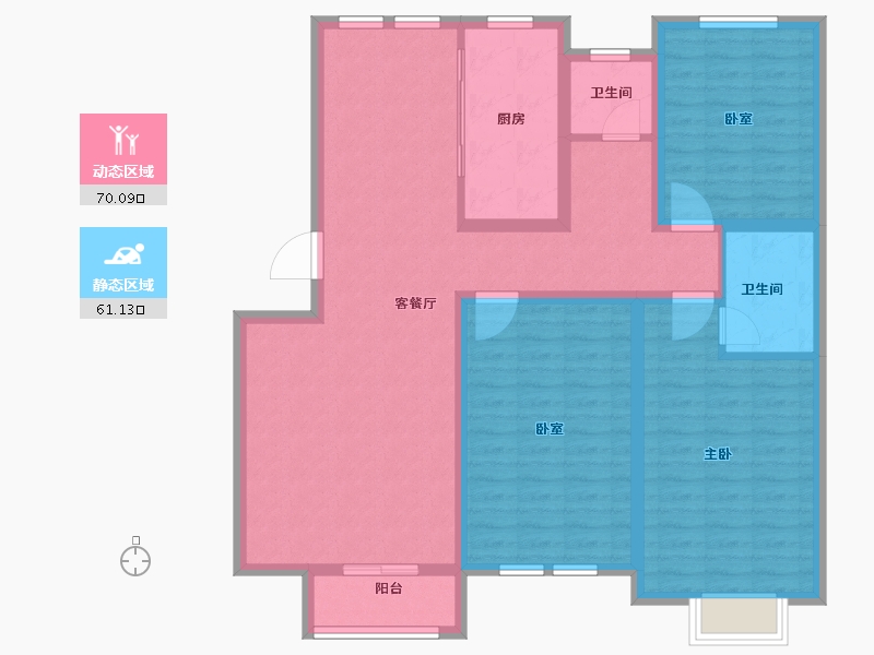 山东省-东营市-山东新汇御园-118.09-户型库-动静分区