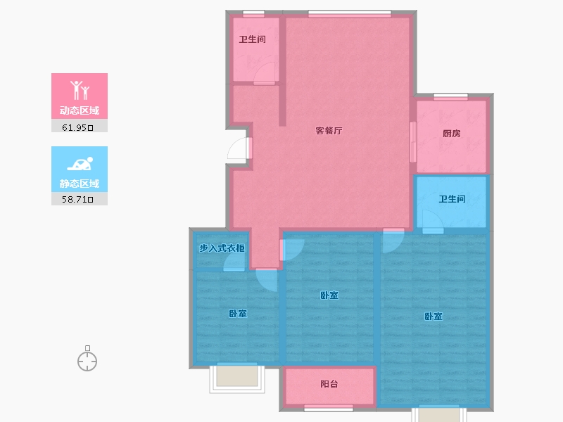 山东省-济宁市-睿湖印象-108.00-户型库-动静分区