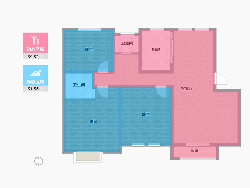 山东省-东营市-山东新汇御园-117.86-户型库-动静分区