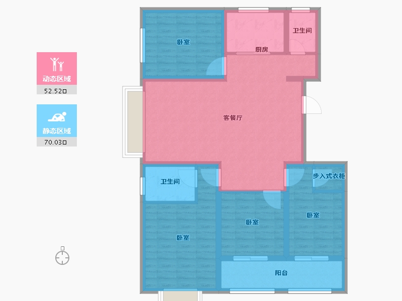 山东省-济宁市-睿湖印象-110.00-户型库-动静分区