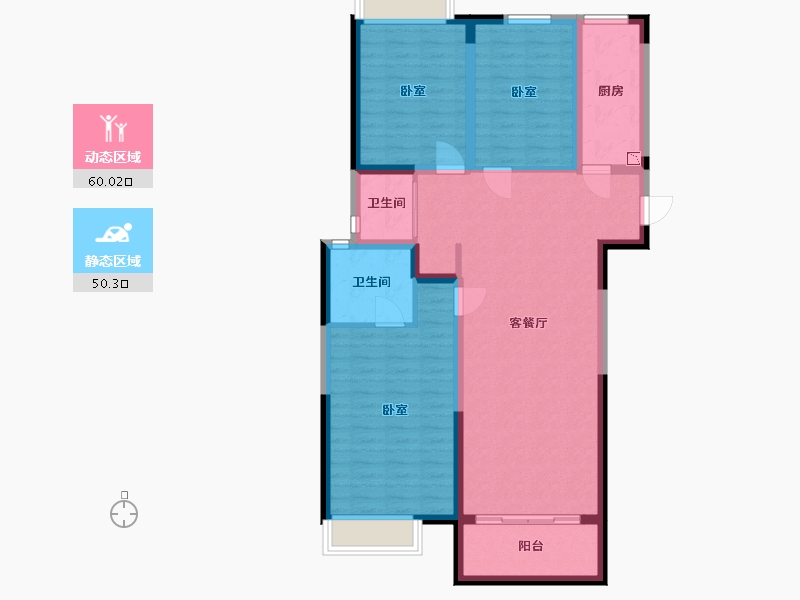 湖北省-武汉市-武地华发时光-99.01-户型库-动静分区