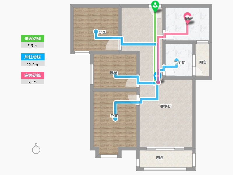 河南省-商丘市-白云世贸商城一期-96.00-户型库-动静线