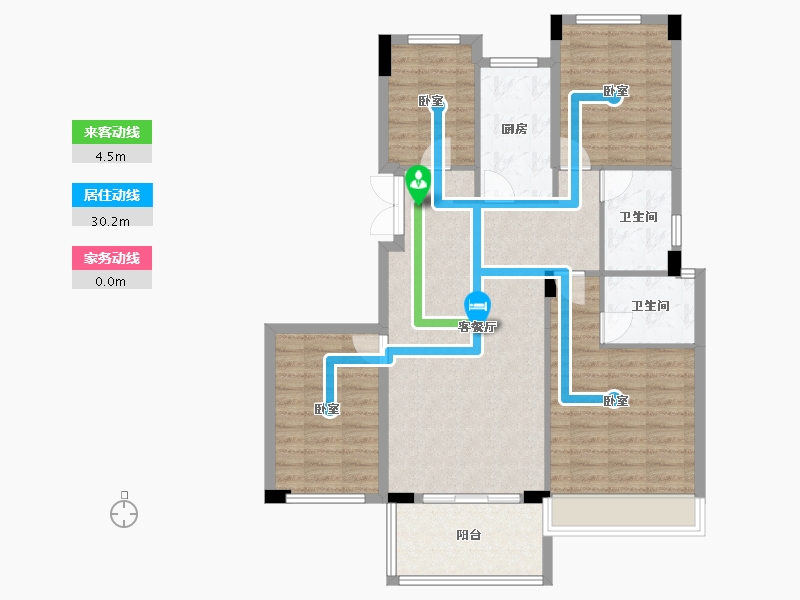 湖北省-宜昌市-锦昌春风十里-101.51-户型库-动静线