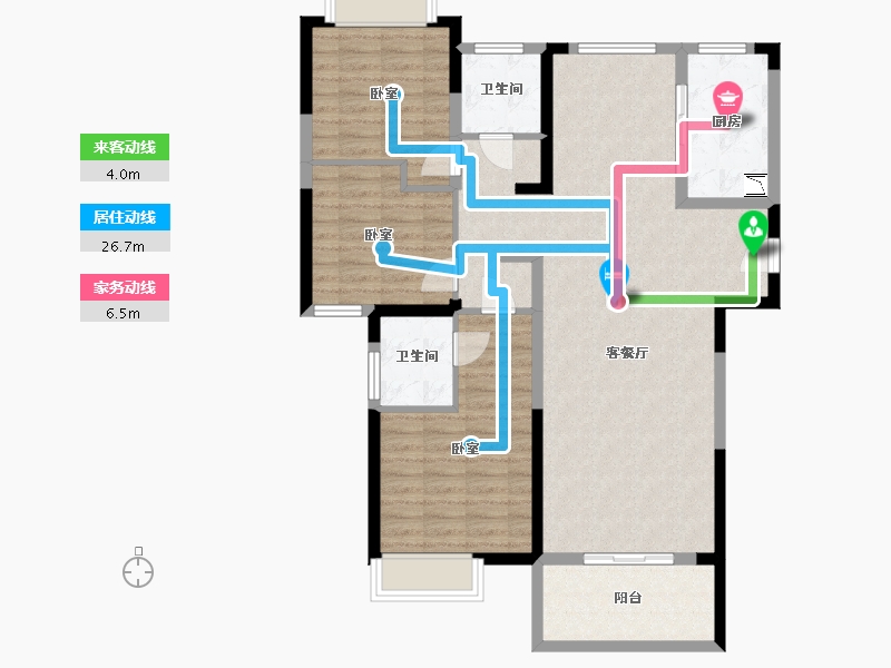 湖北省-武汉市-武地华发时光-108.00-户型库-动静线