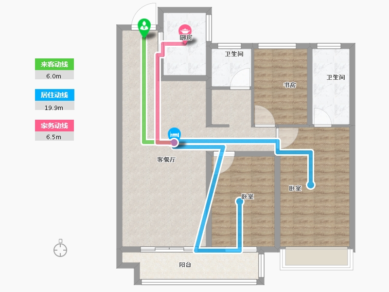 河南省-商丘市-上東原著-101.27-户型库-动静线