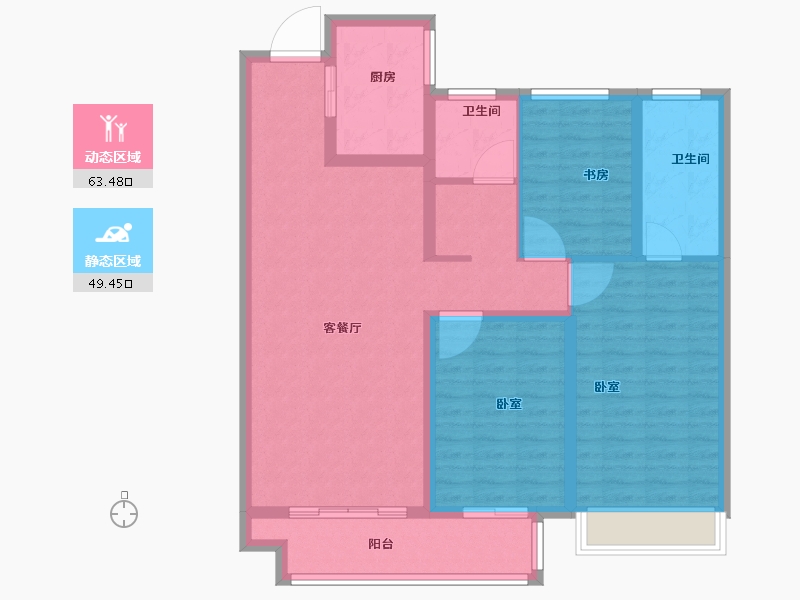 河南省-商丘市-上東原著-101.27-户型库-动静分区