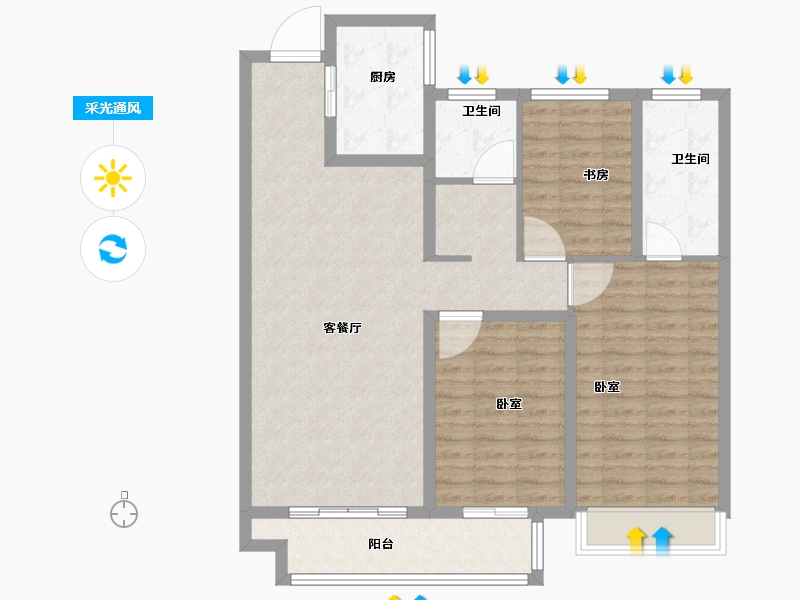 河南省-商丘市-上東原著-101.27-户型库-采光通风