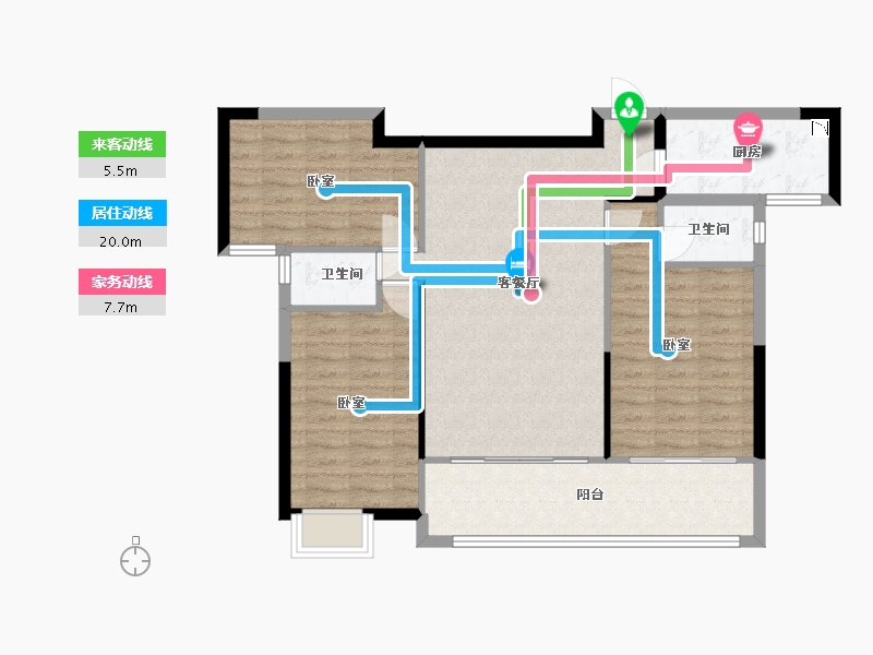 湖南省-常德市-四季红新城-91.21-户型库-动静线