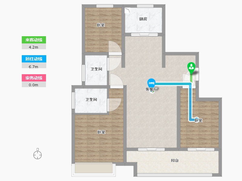 河南省-驻马店市-龙湖美景-103.87-户型库-动静线