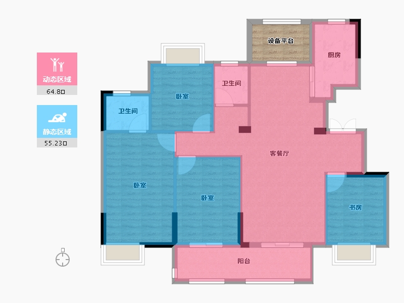 河南省-驻马店市-遂平天纵御府-114.00-户型库-动静分区