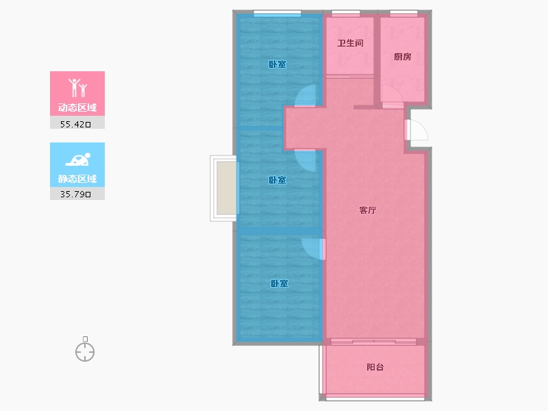 山东省-日照市-开创·书香新城-81.73-户型库-动静分区