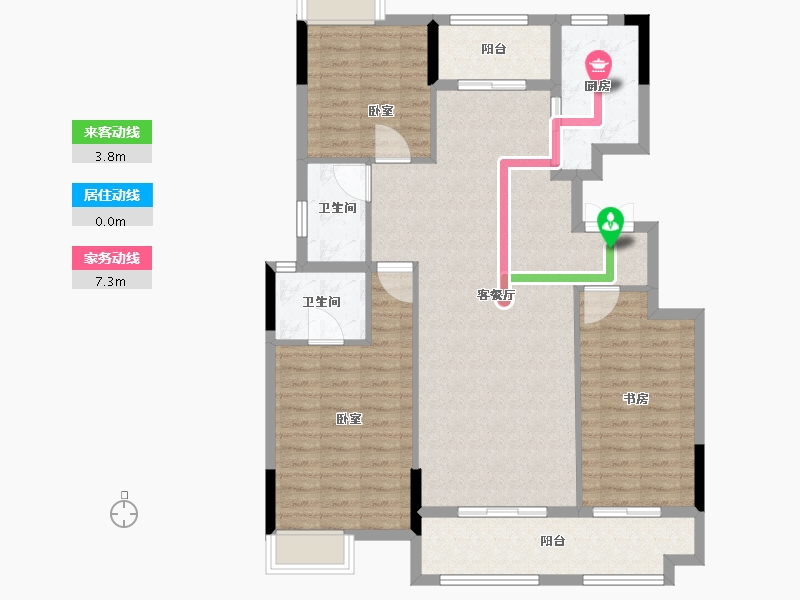 河南省-驻马店市-遂平天纵御府-110.00-户型库-动静线