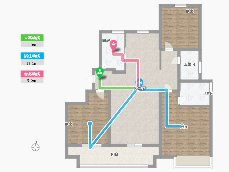 河南省-驻马店市-龙湖美景-101.21-户型库-动静线