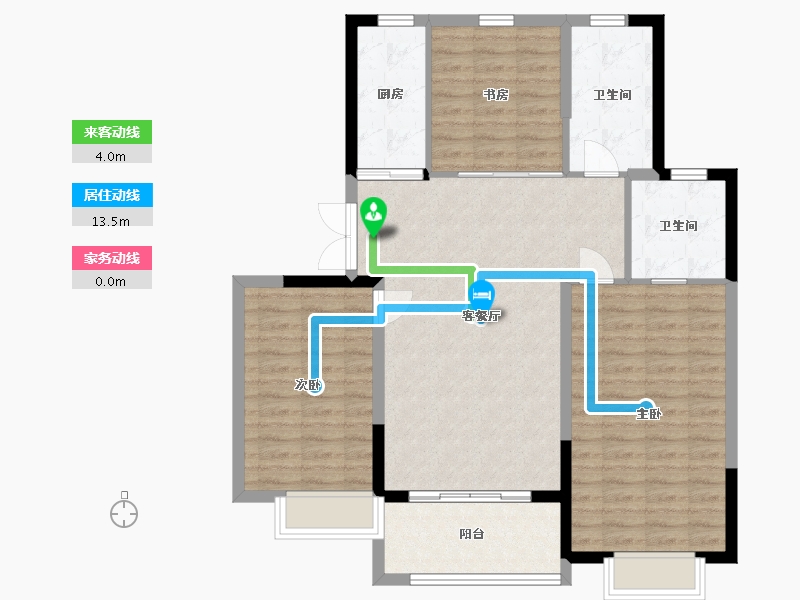 山东省-潍坊市-宏帆广场-102.29-户型库-动静线