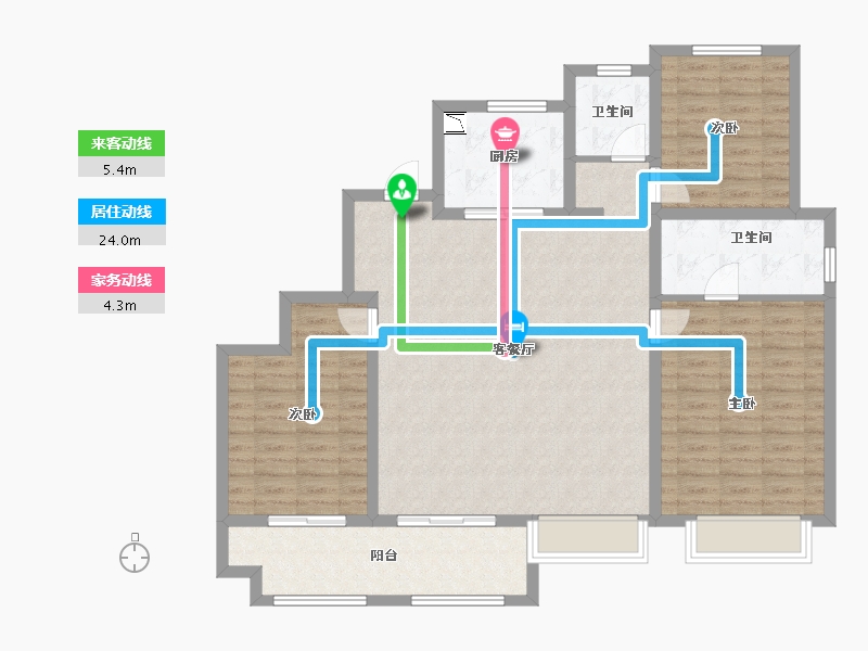 山东省-济南市-新城悦隽-116.30-户型库-动静线