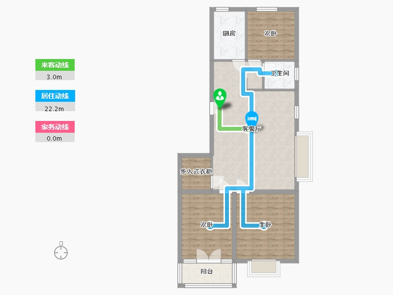 山东省-潍坊市-邦泰·天璞-87.04-户型库-动静线