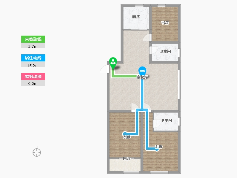 山东省-潍坊市-金帝惠贤府-105.99-户型库-动静线