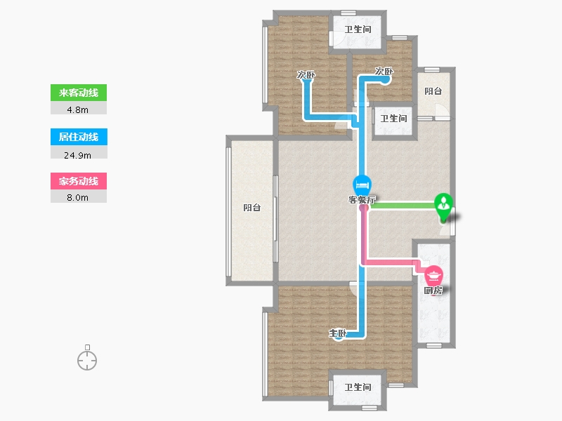 广东省-阳江市-粤沛森林湖-175.97-户型库-动静线