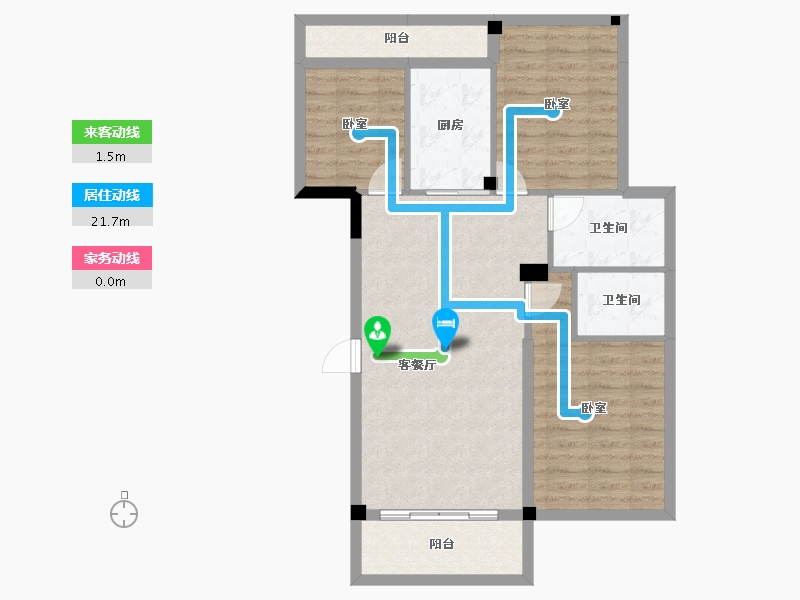 湖北省-黄冈市-城东一号-81.06-户型库-动静线