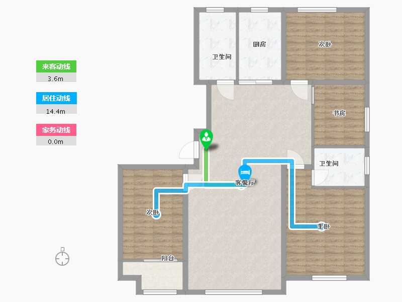 山东省-潍坊市-中阳东明学府-131.20-户型库-动静线