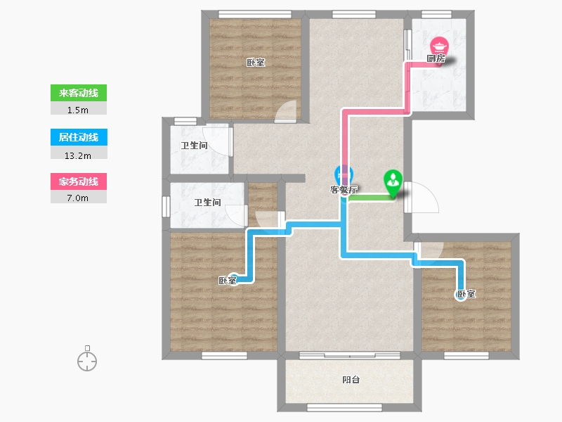 山东省-德州市-燕鲁生态城-95.89-户型库-动静线