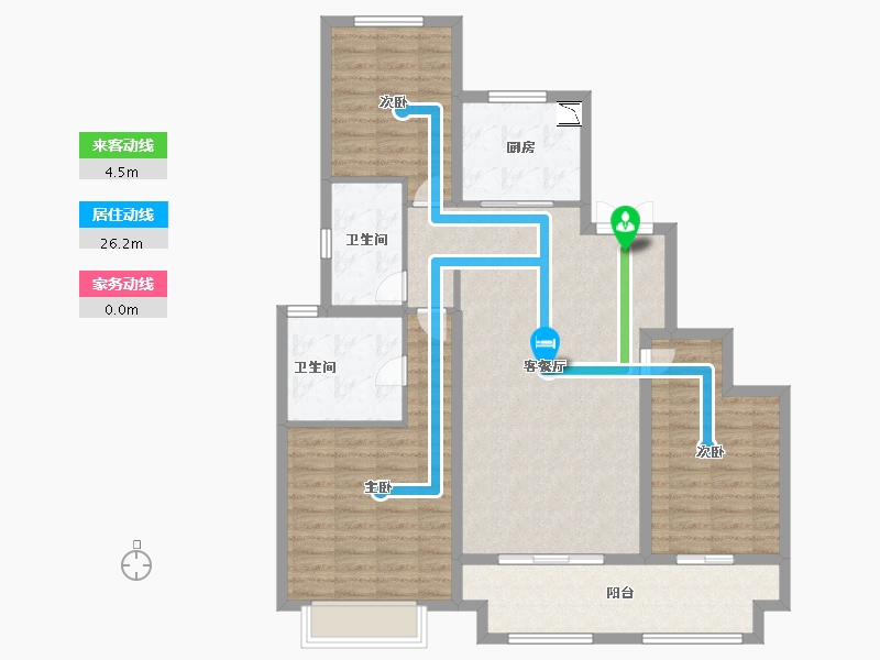 山东省-济南市-新城悦隽-106.00-户型库-动静线