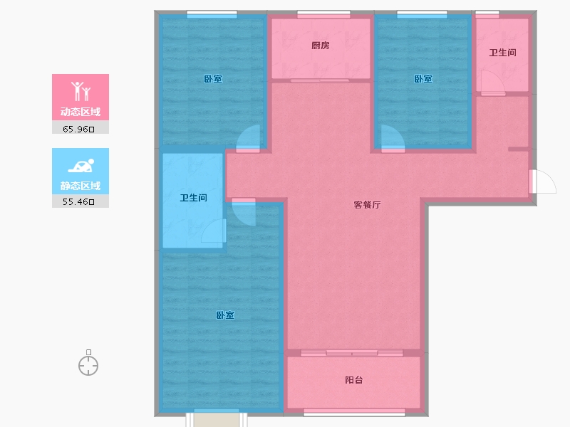 山东省-济宁市-睿湖印象-109.00-户型库-动静分区