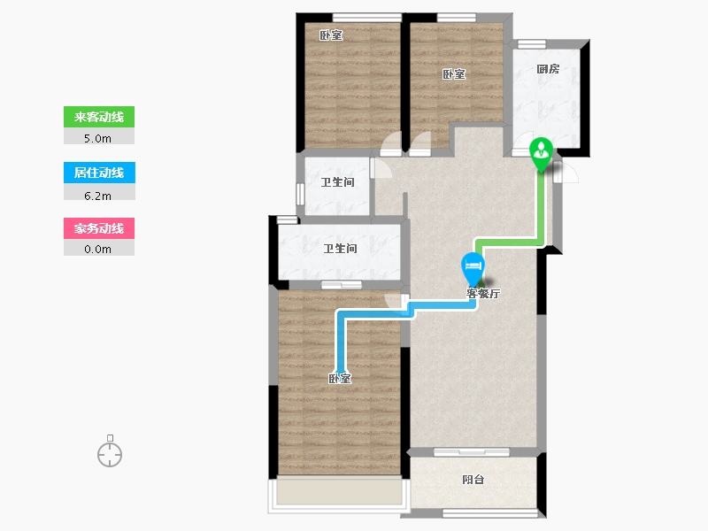 湖北省-武汉市-正荣紫阙台-92.52-户型库-动静线