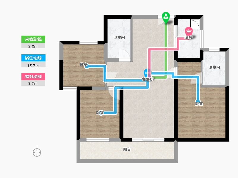 湖北省-武汉市-中冶39大街-85.04-户型库-动静线