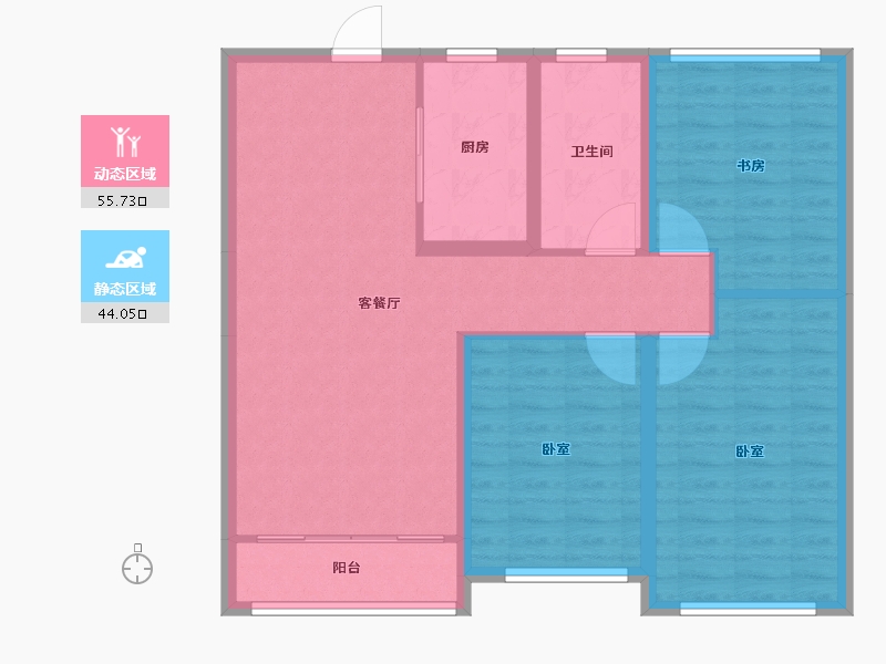 山东省-济宁市-融创济宁府-90.00-户型库-动静分区