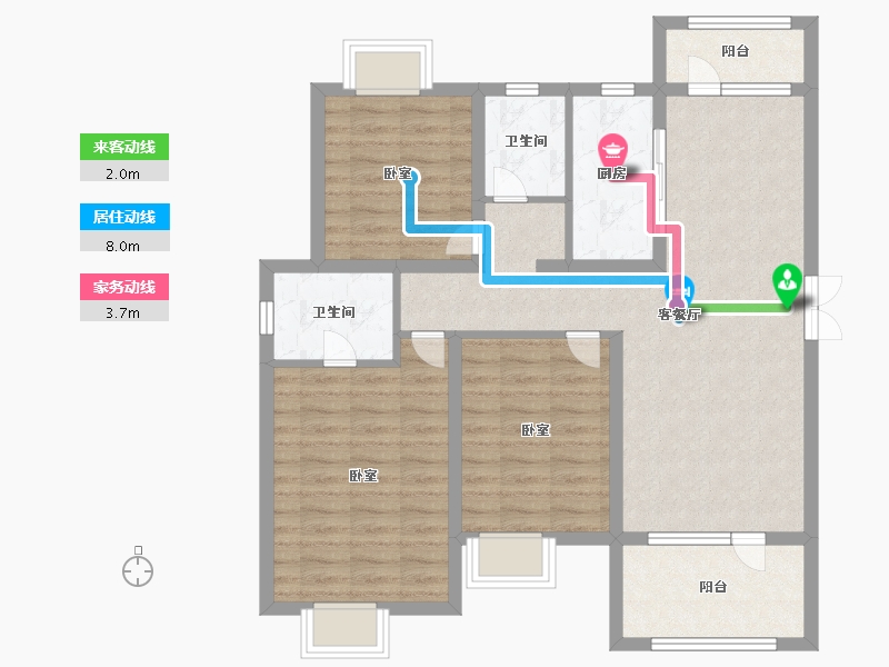 山东省-济宁市-红星瑞马世家-93.99-户型库-动静线