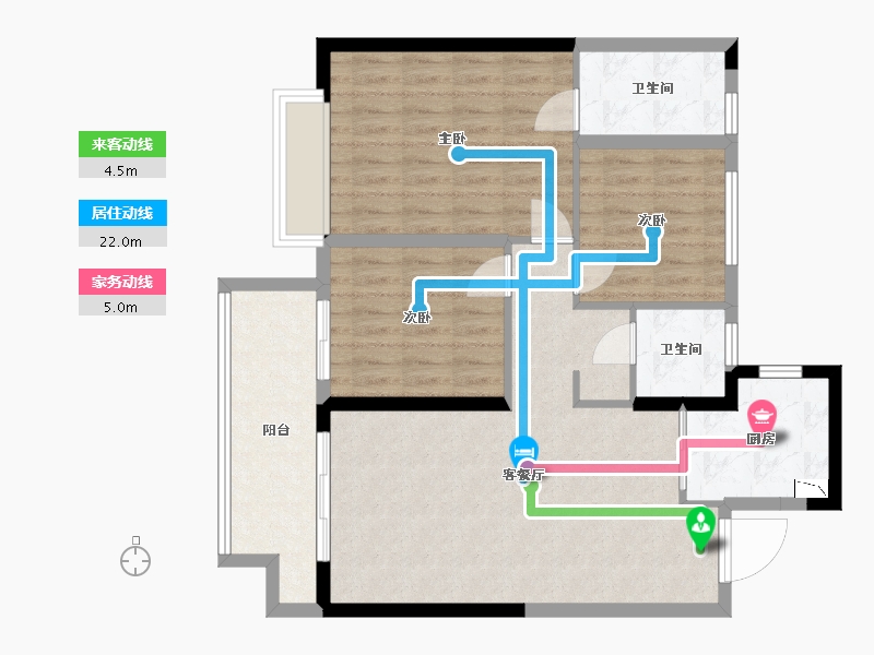 河南省-南阳市-金科·集美晴洲-91.00-户型库-动静线