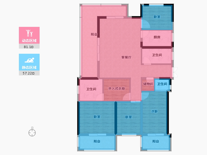 湖北省-十堰市-太学府-123.58-户型库-动静分区