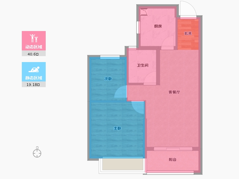 山东省-淄博市-淄博恒大御澜庭-52.87-户型库-动静分区