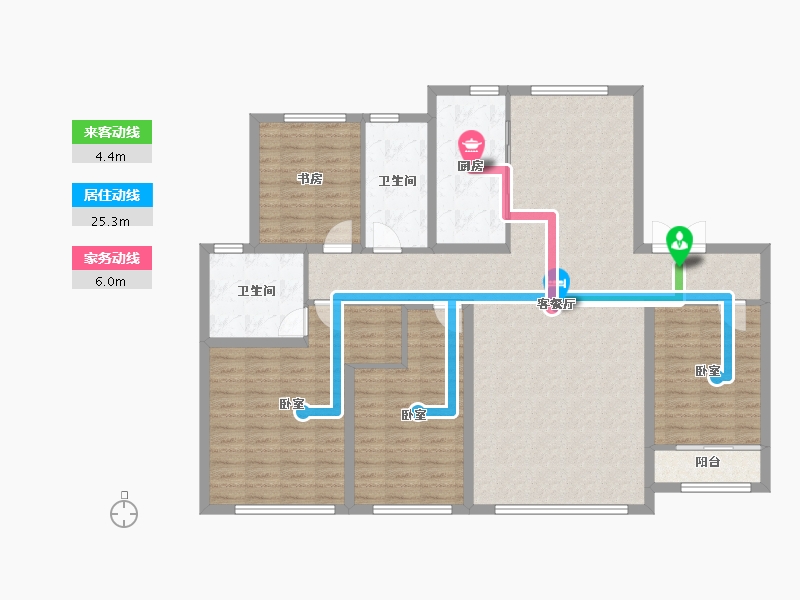 山东省-济宁市-融创济宁府-138.10-户型库-动静线