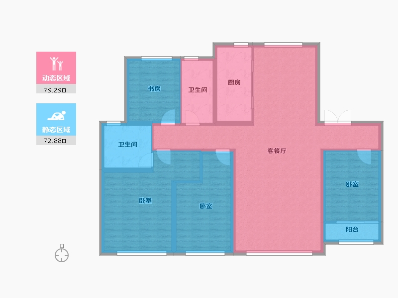 山东省-济宁市-融创济宁府-138.10-户型库-动静分区