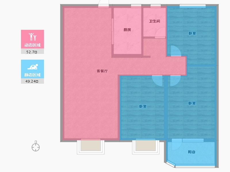 山东省-济宁市-红星瑞马世家-92.00-户型库-动静分区