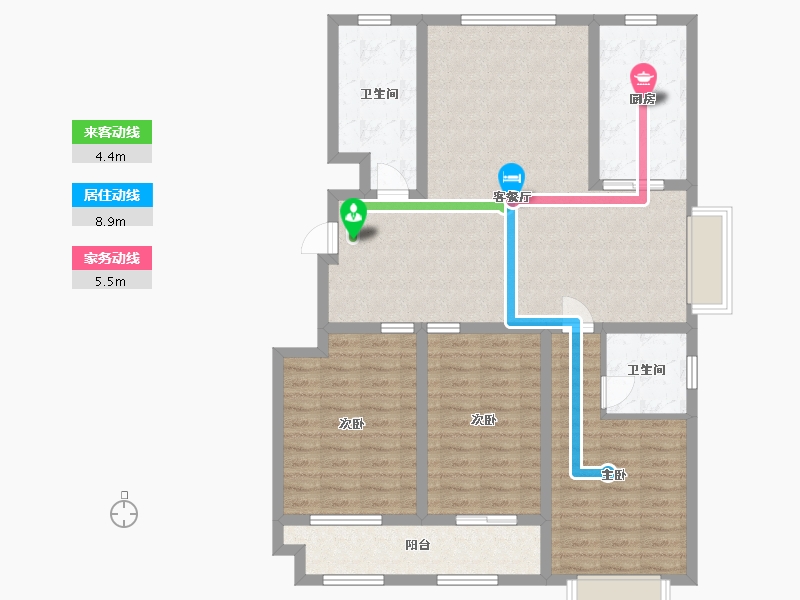 山东省-潍坊市-滨海福地世家-112.00-户型库-动静线