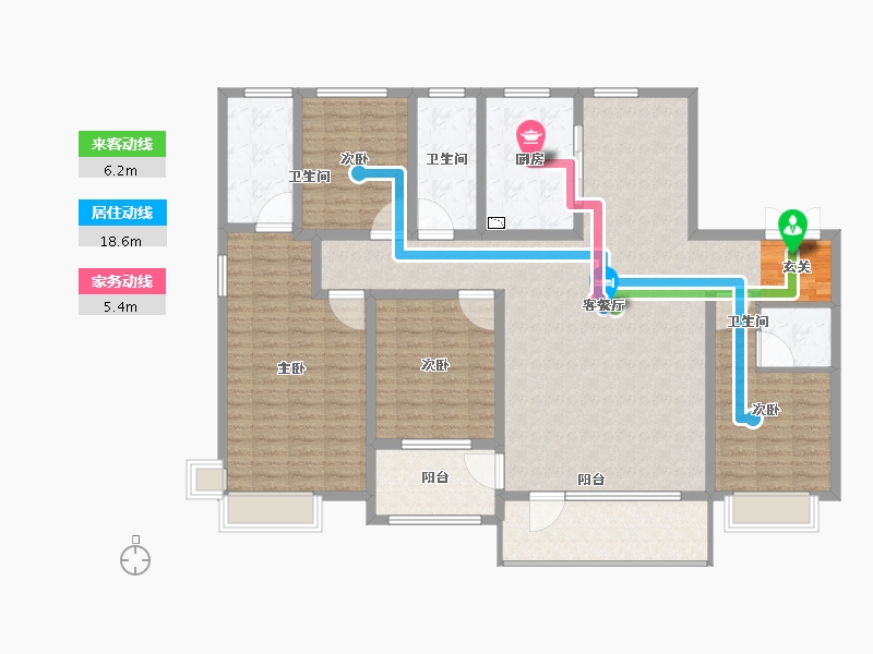 山东省-淄博市-乾元府-158.00-户型库-动静线