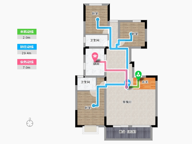 湖北省-武汉市-中建锦绣楚城-111.29-户型库-动静线