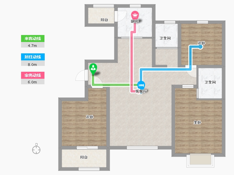 山东省-潍坊市-北斗•山河城-102.40-户型库-动静线