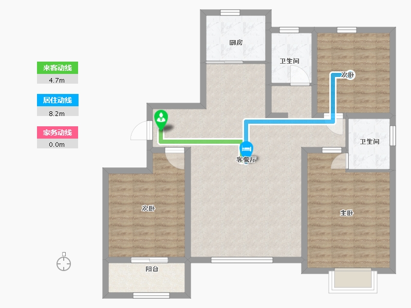 山东省-潍坊市-北斗•山河城-101.60-户型库-动静线