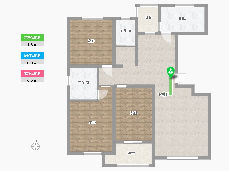 山东省-潍坊市-北斗•山河城-109.40-户型库-动静线