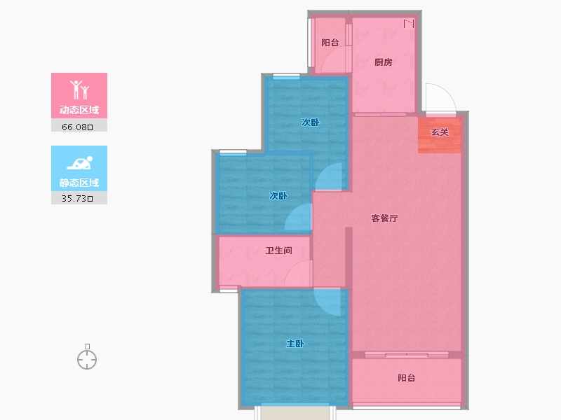 山东省-淄博市-淄博恒大御澜庭-92.01-户型库-动静分区