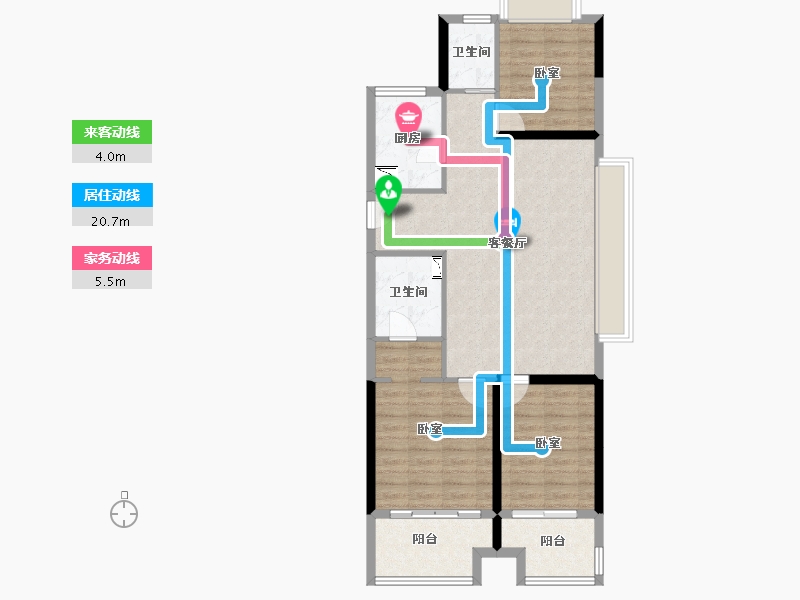 湖北省-襄阳市-融侨城·融侨悦府-88.24-户型库-动静线