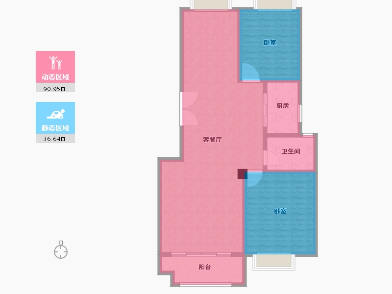 河南省-驻马店市-华府东方-116.94-户型库-动静分区