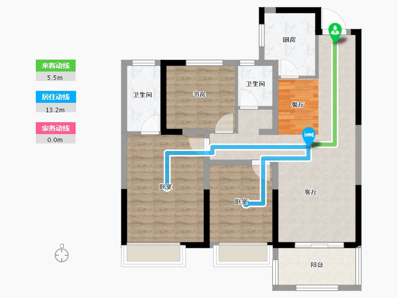 河南省-周口市-佳利首府-88.49-户型库-动静线