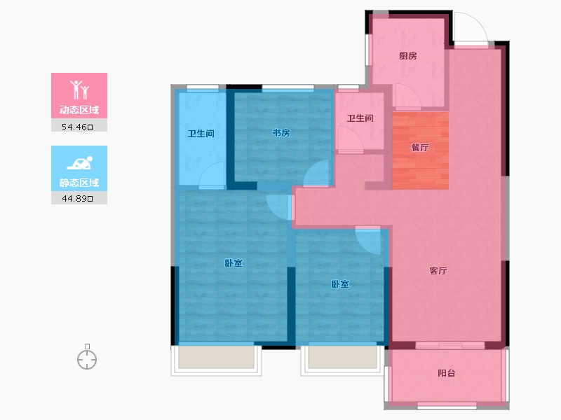 河南省-周口市-佳利首府-88.49-户型库-动静分区