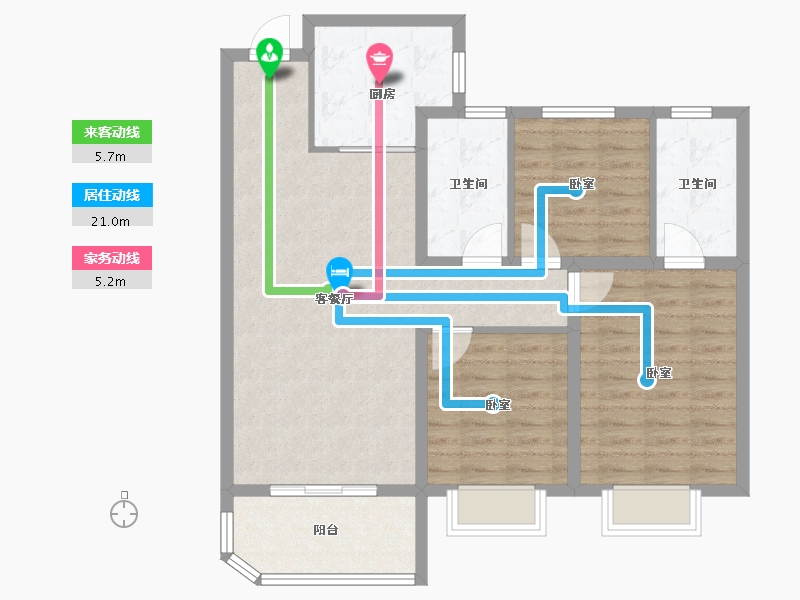 山东省-济宁市-红星瑞马世家-92.00-户型库-动静线